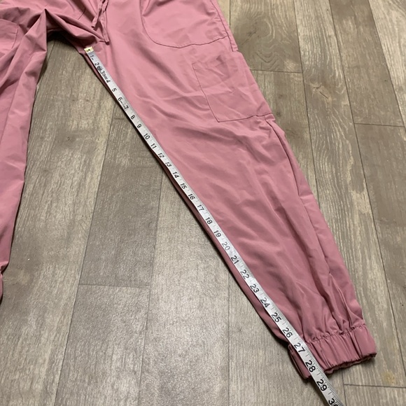Womens Scrubaid Drawstring Cargo Pink Work Medical Nursing Jogger Pants - Picture 3 of 6